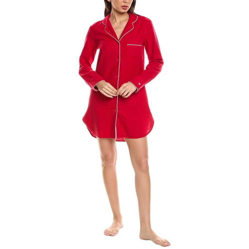 Petite Plume Womens Nightshirt, Red